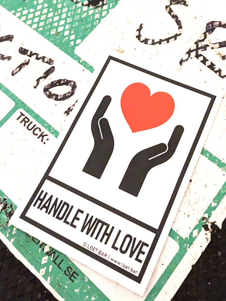 HANDLE WITH LOVE Sticker (10 Stk.)