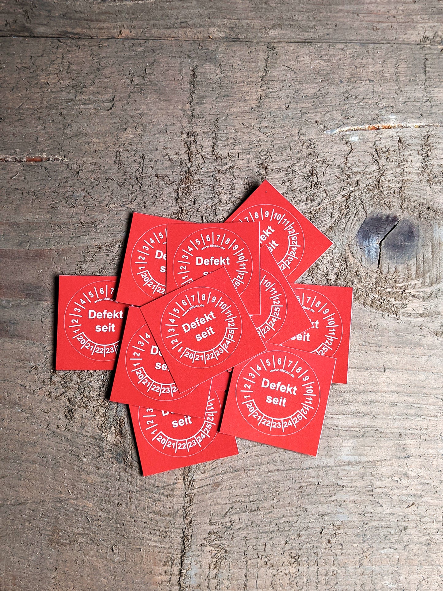 Plakette: Defekt Sticker (10 Stk.)