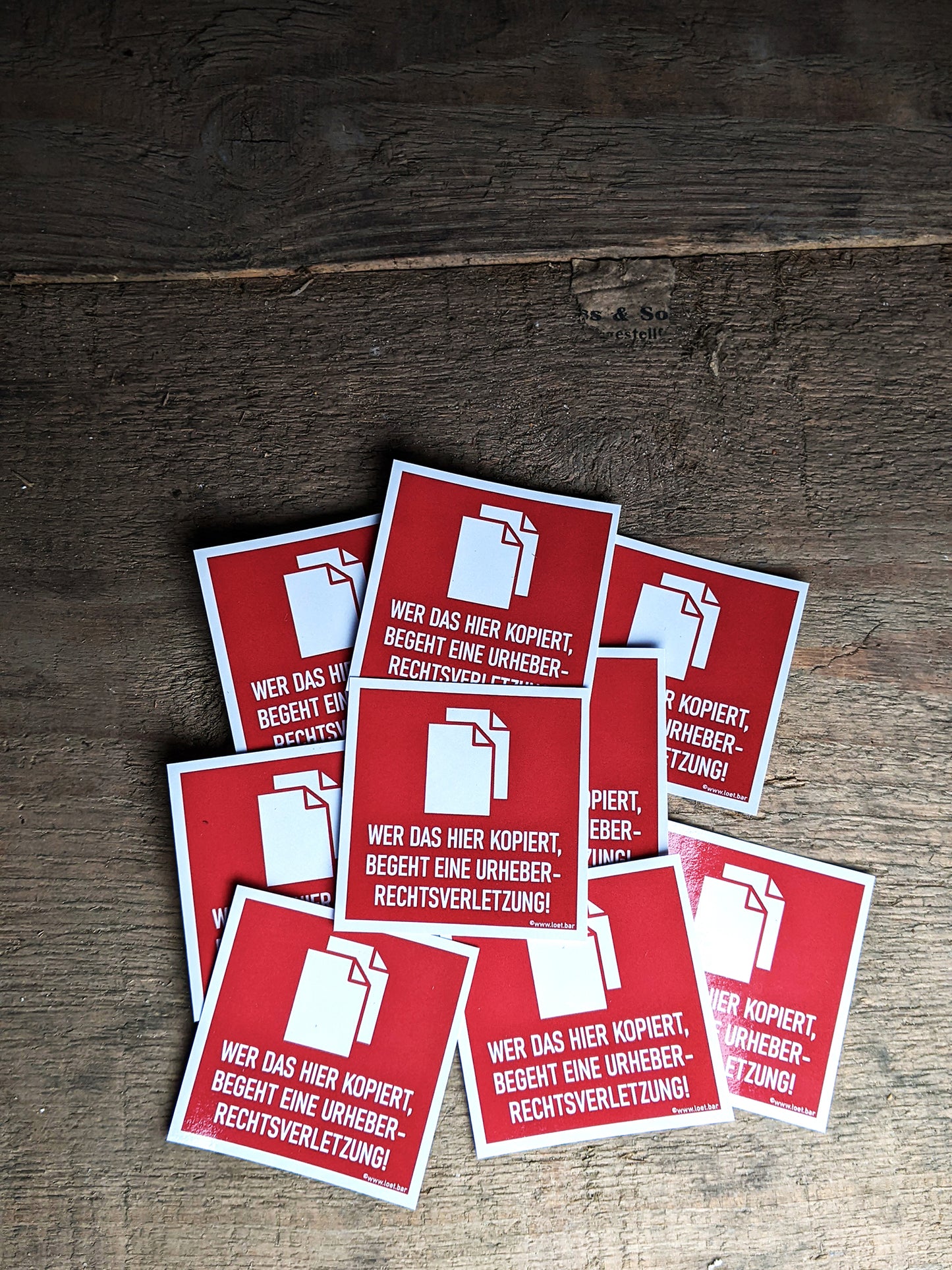 Kopierverbot Sticker (10 Stk.)