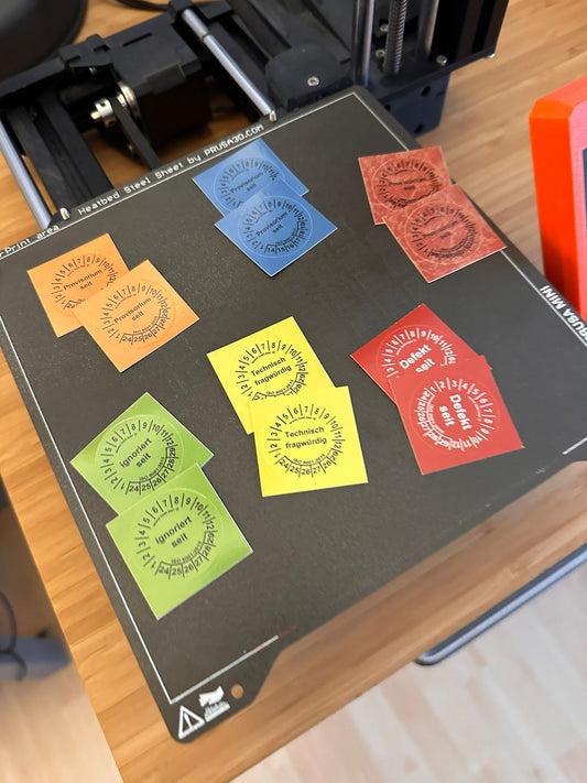 Plaketten-Set zur Kennzeichnung von Technik im Serverraum