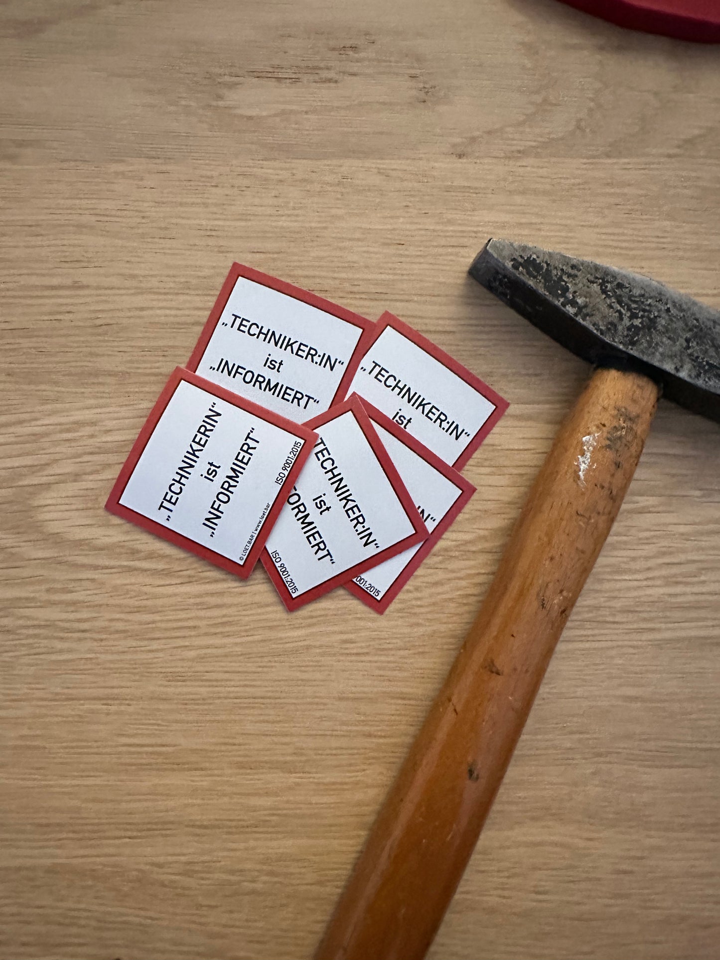 Hinweissticker: "Techniker:in" (10 Stk.)