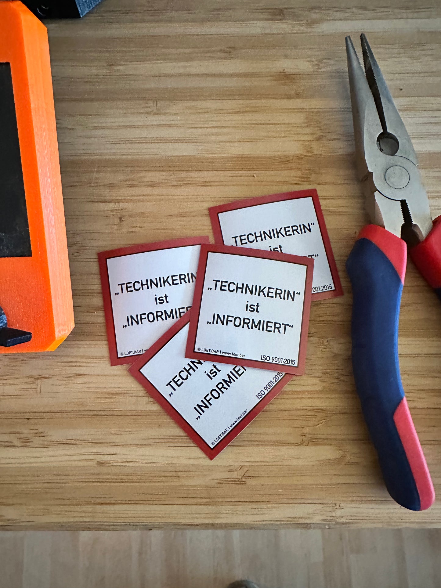 Hinweissticker: "Techniker:in" (10 Stk.)