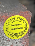 Plakette: Fragwürdig Sticker (10 Stk.)