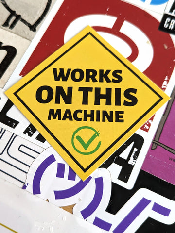 Works on this machine Sticker (10 Stk.)