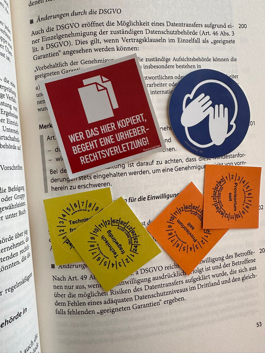 Kopierverbotset Sticker (6 Stk.)
