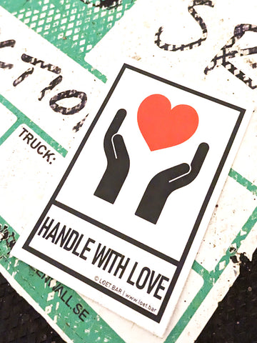 HANDLE WITH LOVE  Sticker (10 Stk.)