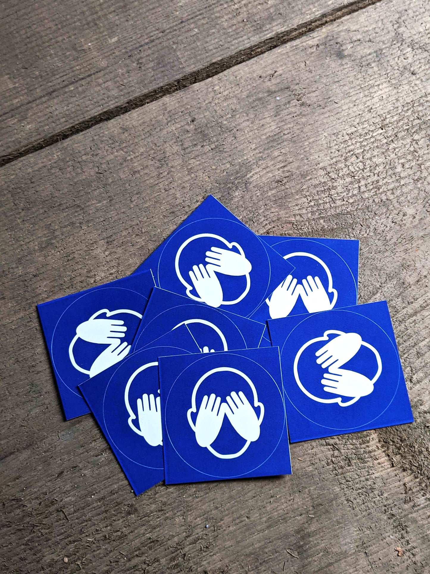 Nicht gucken Sticker (10 Stk.)