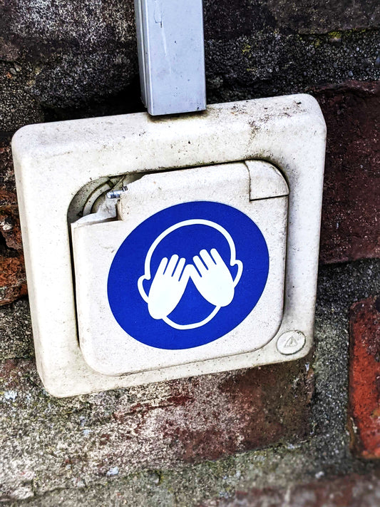 Nicht gucken Sticker (10 Stk.)