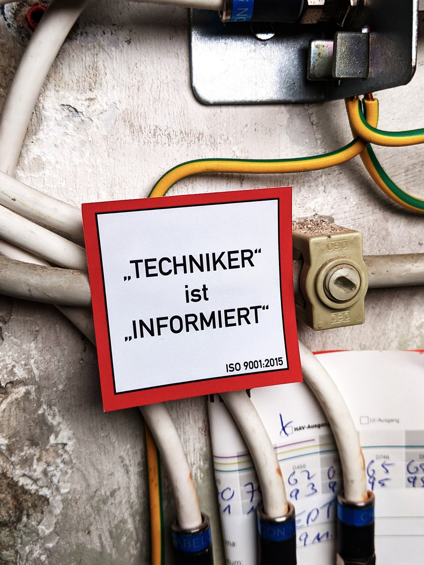 Hinweissticker: "Techniker:in" (10 Stk.)