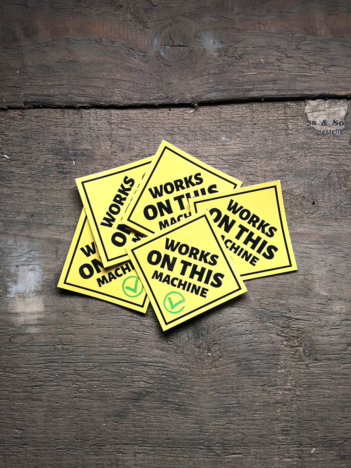 Works on this machine Sticker (10 Stk.)