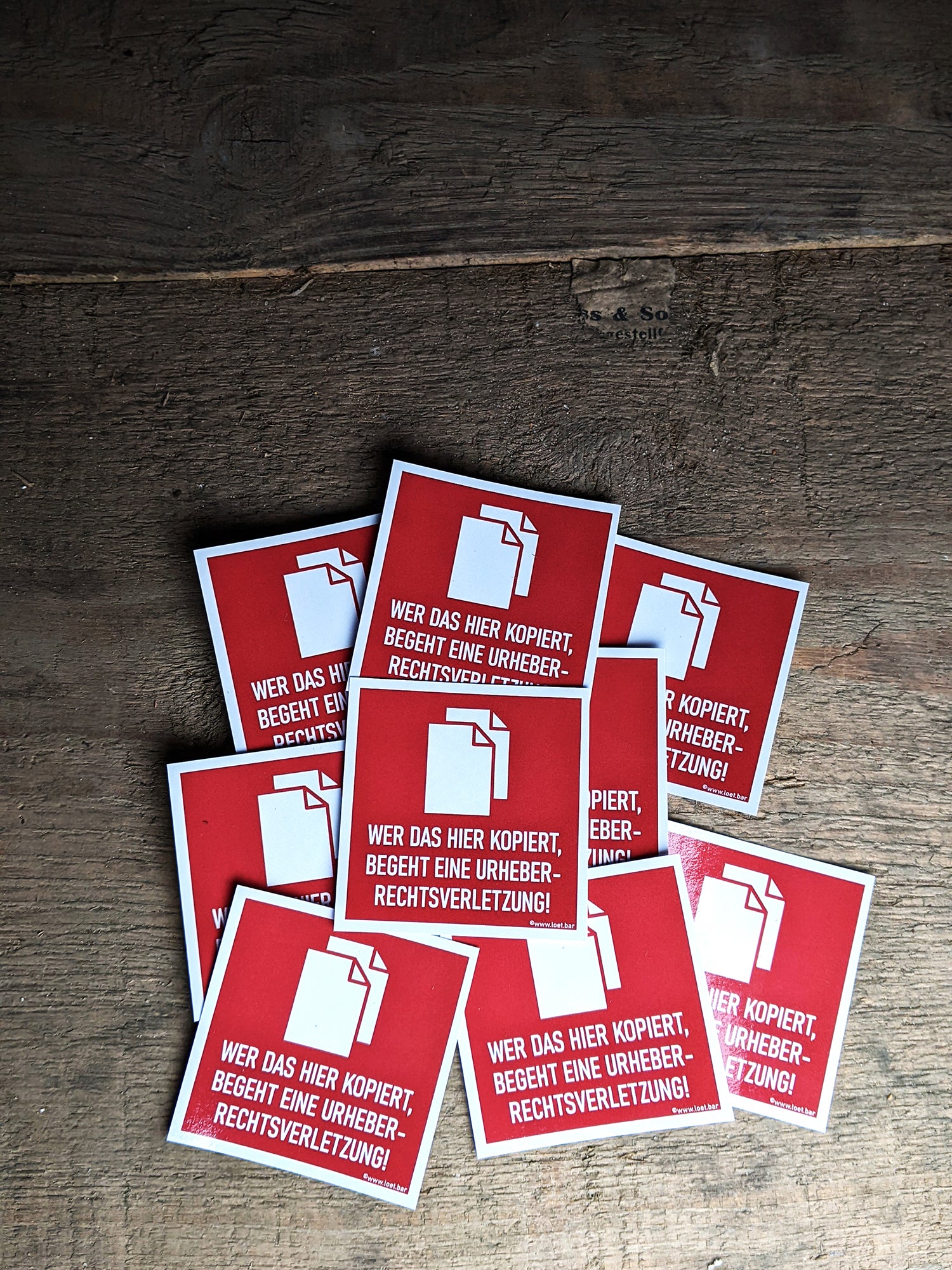 Kopierverbot Sticker (10 Stk.)