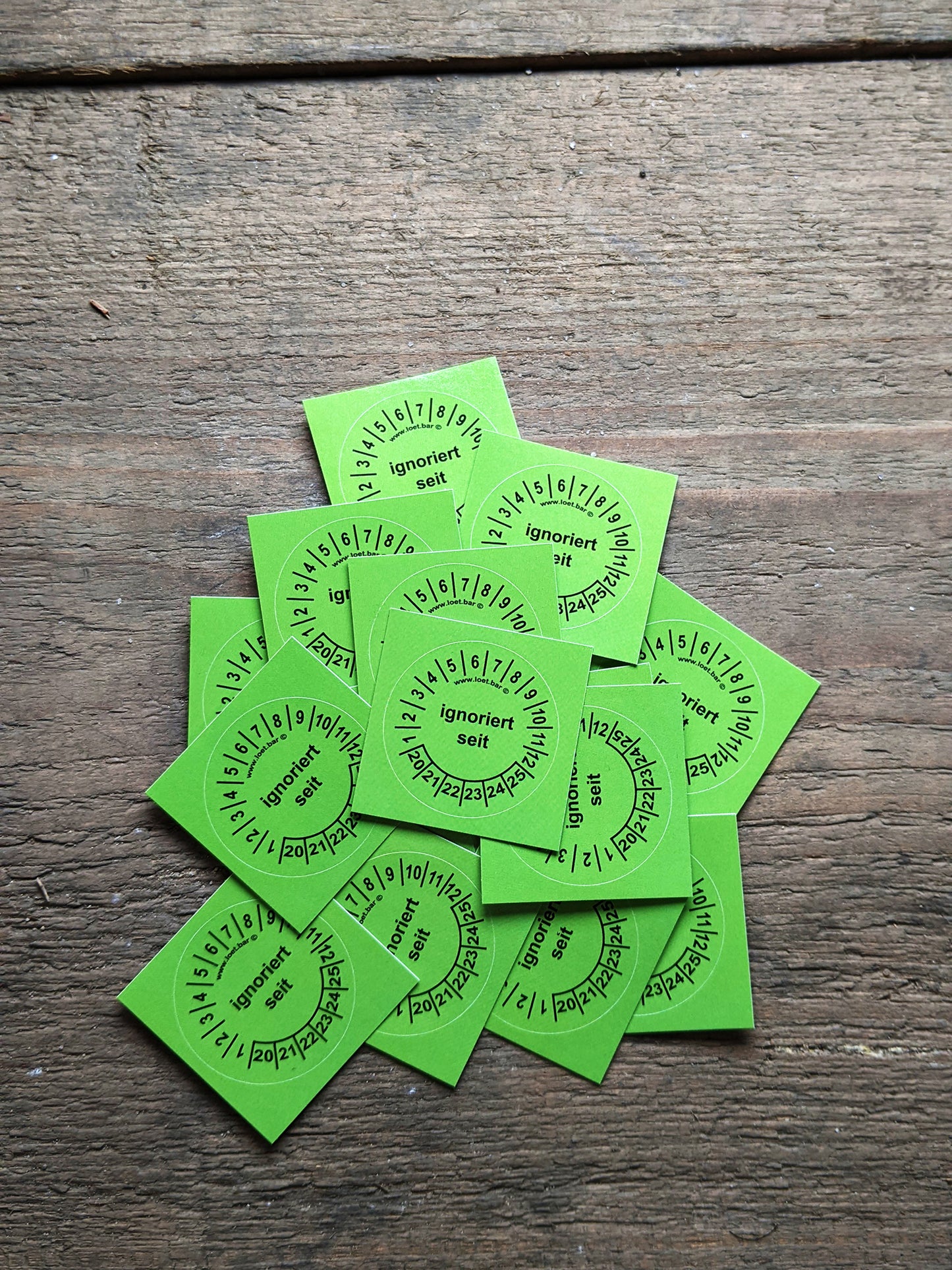 Plakette: Ignoriert seit (10 Stk.)