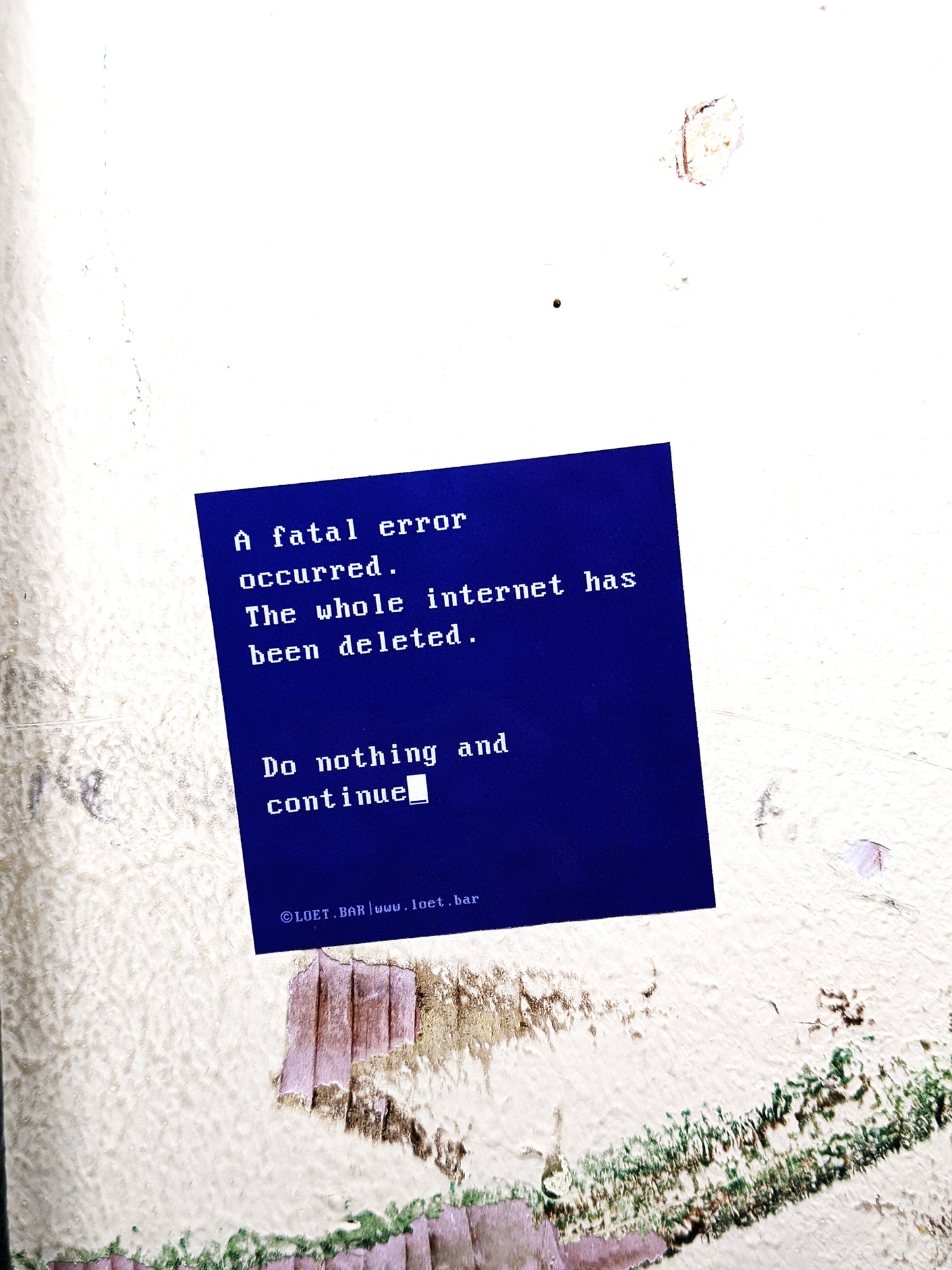 Internet Bluescreen Sticker (10 Stk.)