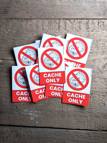 CACHE ONLY Sticker (10 Stk.)