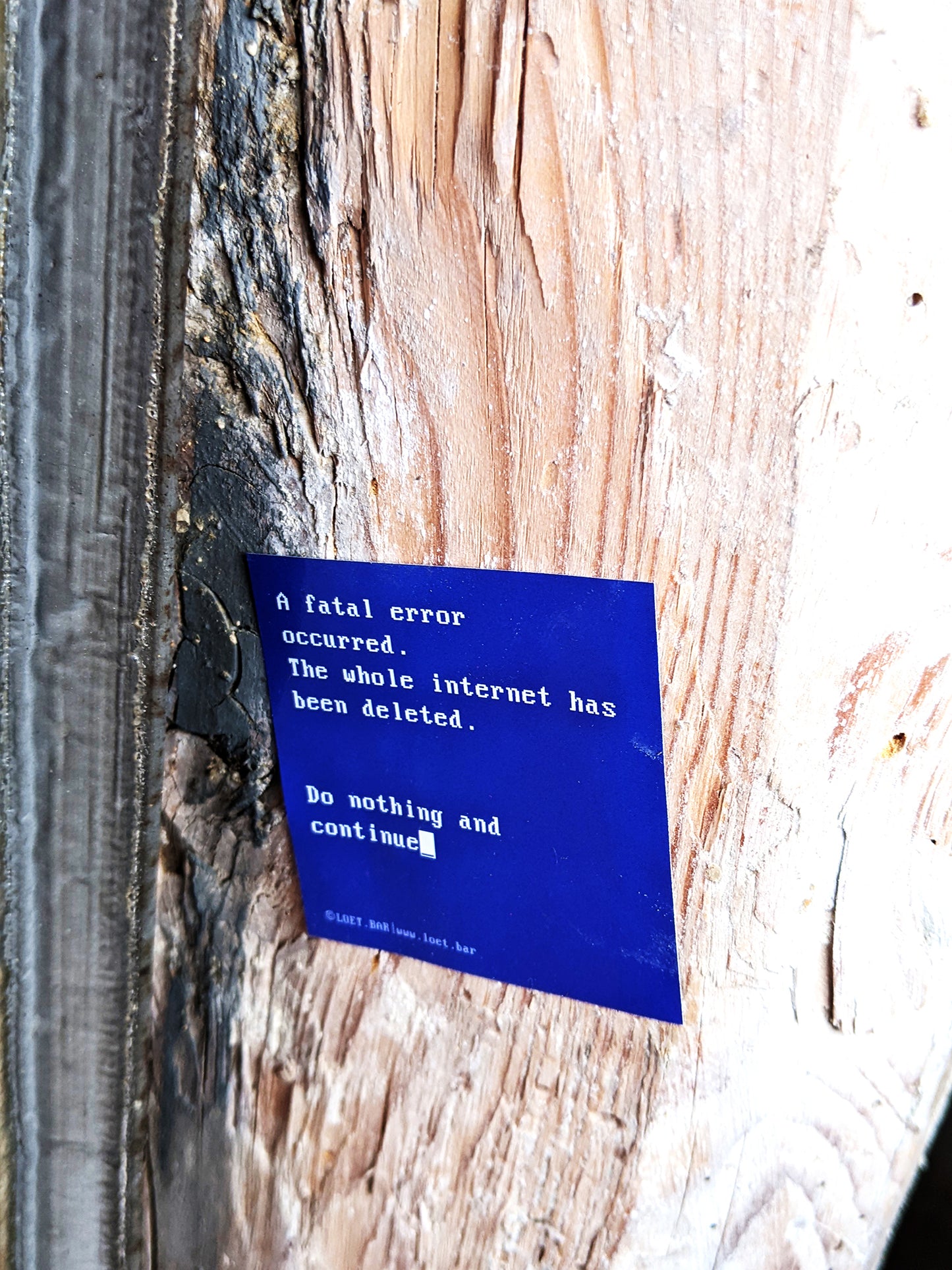 Internet Bluescreen Sticker (10 Stk.)